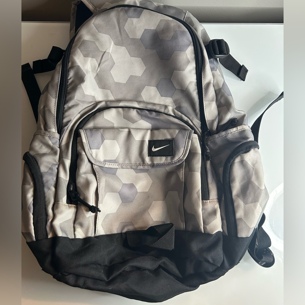 Nike Gray and Black Durable Backpack